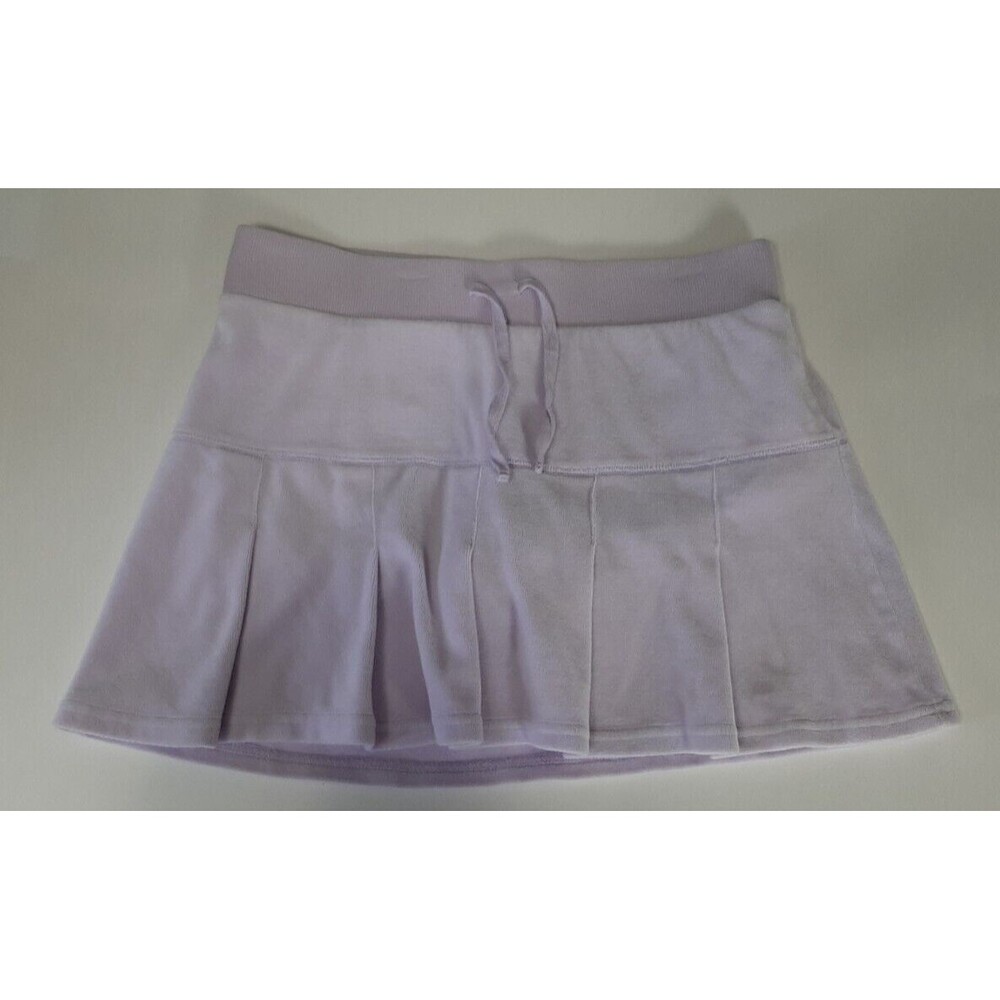 Old Navy Girl's XL Velour Skort Pleated Lavender Y2K